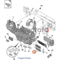 Filtr kabiny PSA 6447XG | CITROEN BERLINGO PEUGEOT PARTNER,C4 PICASSO 1.6 16V, 1.6HDI