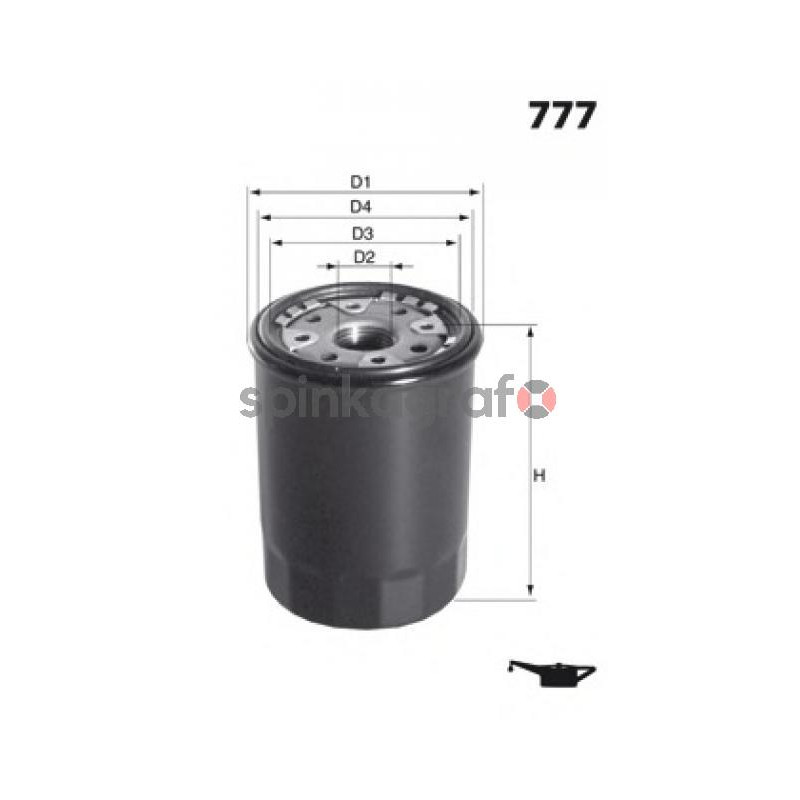 Filtr oleju MECAFILTER ELH4226 | CITROEN C1,PEUGEOT 107 mot.1.0i