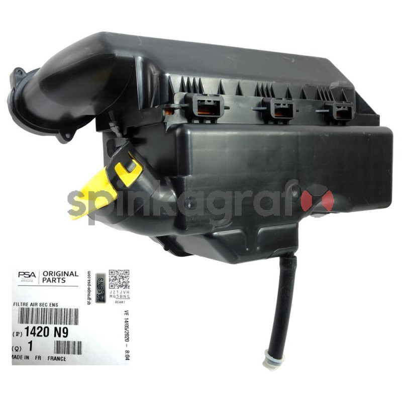 Obudowa filtra powietrza PSA 1420N9 | Citroen C5, Peugeot 407 1.6HDI