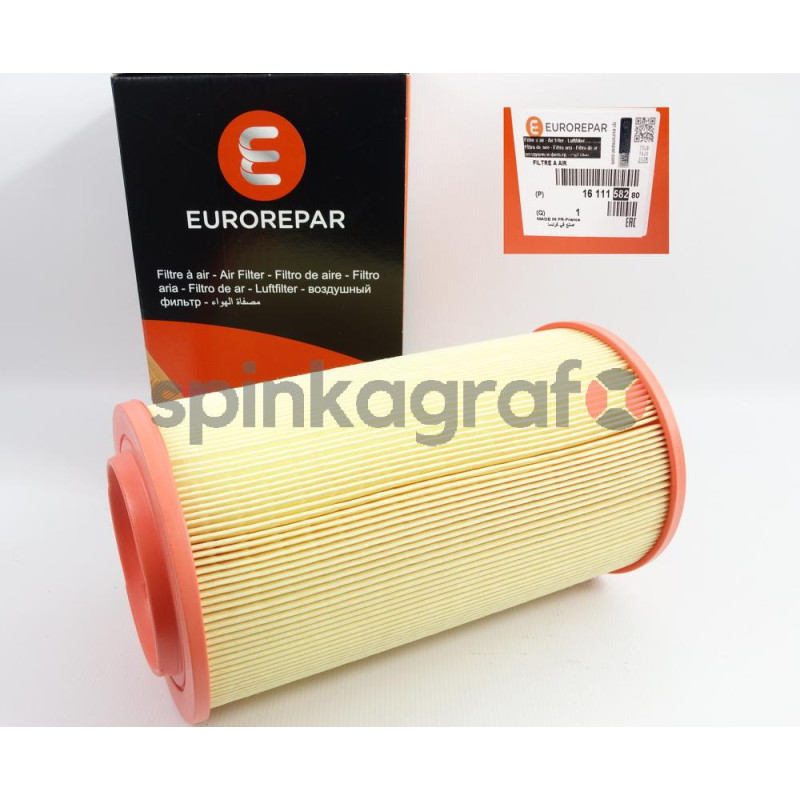 Filtr powietrza EUROREPAR 1611158280 | CITROËN,FIAT,PEUGEOT (1349042080,1359643080,1444QT,1444QV,1444SQ) Filtr powietrza EUROREPAR 1611158280 | CITROËN,FIAT,PEUGEOT (1349042080,1359643080,1444QT,1444QV,1444SQ)