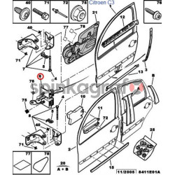 Ogranicznik drzwi PSA 9181H1 | CITROEN C3
