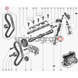 Zestaw paska rozrządu RENAULT 7701472726