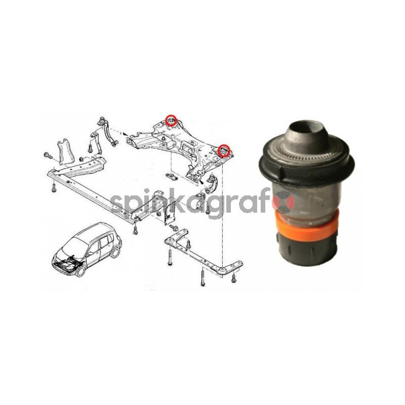 Poduszka sanek KLEBER M1968 | Renault Megane II,Modus,Scenic I,Scenic II(8200475468,8200275524)
