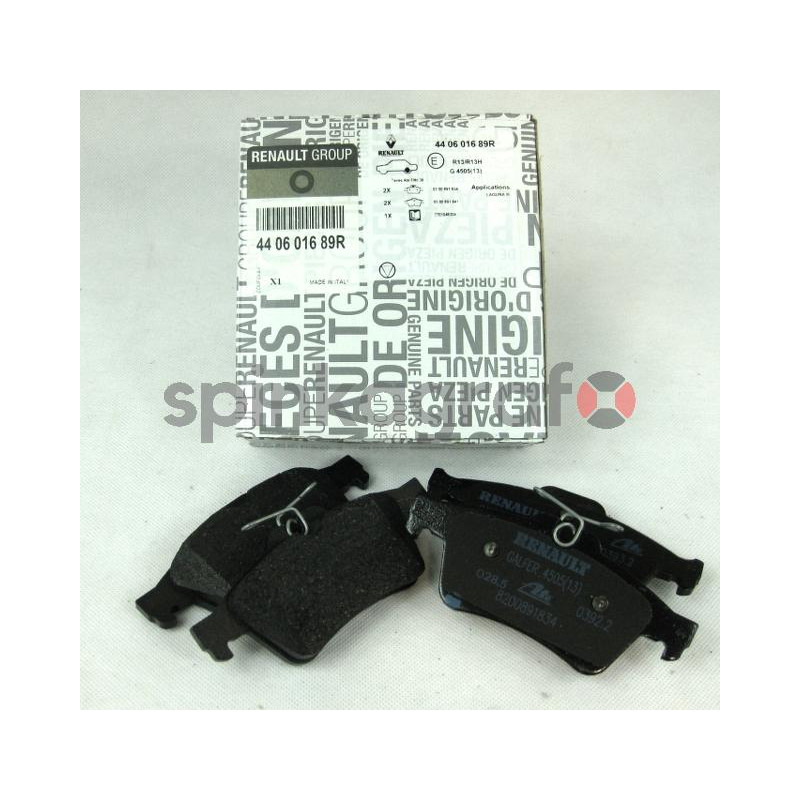 Klocki hamulcowe (tył) RENAULT 440601689R | Renault Laguna III ; Citroen C5 08-&gt;