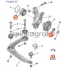 Łożysko koła NTN-SNR XGB.40574.P | Łożysko koła ( przód ) Citroen C3, C4, C5, DS3; Peugeot 207, 3008, 307, 308, 5008 (335069)(33
