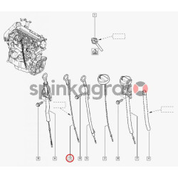 Miarka oleju METALCAUCHO MC-5167 | NISSAN,RENAULT (7701060940)