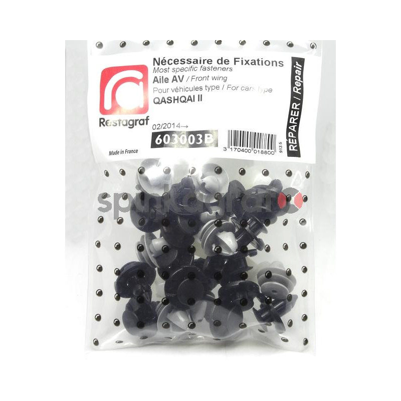 Zestaw spinek nadkola RESTAGRAF 603003B | NISSAN