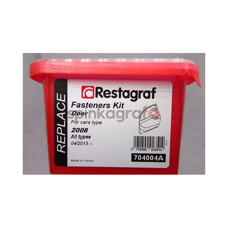 Zestaw spinek drzwi pełny RESTAGRAF 704004A | PEUGEOT (1627156380)