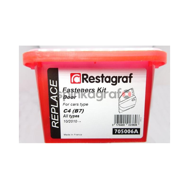Zestaw spinek drzwi pełny RESTAGRAF 705006A | CITROËN (1627161380)