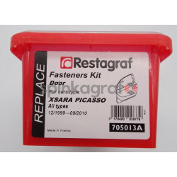 Zestaw spinek drzwi pełny RESTAGRAF 705013A | CITROEN XSARA PICASSO  12/1999-09/2010  ( 82 elementy )  