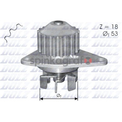Pompa wody DOLZ C114 | PEUGEOT/CITROEN mot.TU /1.1,1.4/ 96-&gt; (org.1201G0)