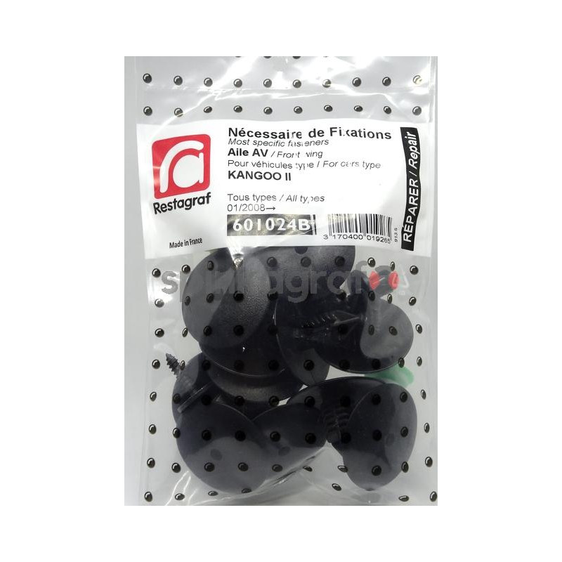 Zestaw spinek nadkola RESTAGRAF 601024B | RENAULT Zestaw spinek nadkola RESTAGRAF 601024B | RENAULT