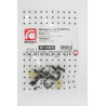 Zestaw spinek drzwi podstawowy RESTAGRAF 601006A | Zestaw mocowania /spinki/ drzwi przednich /podstawowy/  RENAULT TWINGO II Ph1