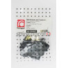 Zestaw spinek osłony silnika RESTAGRAF 601008C | Zestaw mocowania /spinki/ maski silnika /podstawowy/  RENAULT CLIO II 3-5 DRZWI