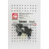 Zestaw spinek nadkola RESTAGRAF 604007B | Zestaw mocowania /spinki/ przedniego błotnika /podstawowy/  PEUGEOT 3008 3- 5 DRZWI (6