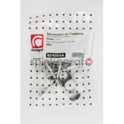 Zestaw spinek drzwi podstawowy RESTAGRAF 604004A | Zestaw mocowania /spinki/ drzwi przednich-tylnych /podstawowy/  PEUGEOT 206+ 