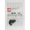 Zestaw spinek nadkola RESTAGRAF 604002B | Zestaw mocowania /spinki/ przedniego błotnika /podstawowy/  PEUGEOT 106 3-5 DRZWI (699
