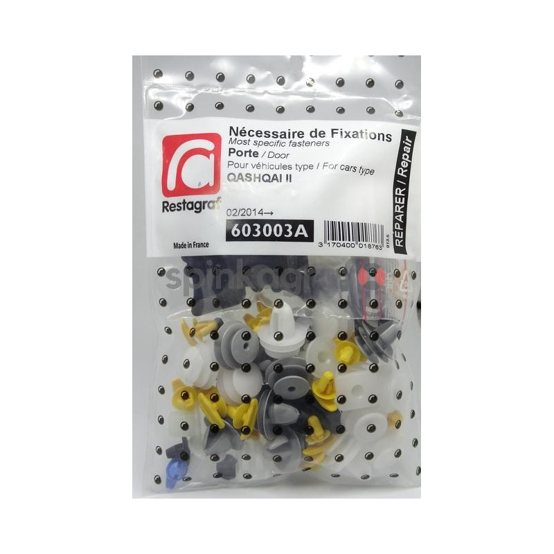 Zestaw spinek drzwi podstawowy RESTAGRAF 603003A | NISSAN