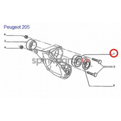 Łożysko półosi NTN-SNR 6006.EE.C3 | PEUGEOT PARTNER, 206,306, CITROEN BERLINGO (na półoś)  (324703)