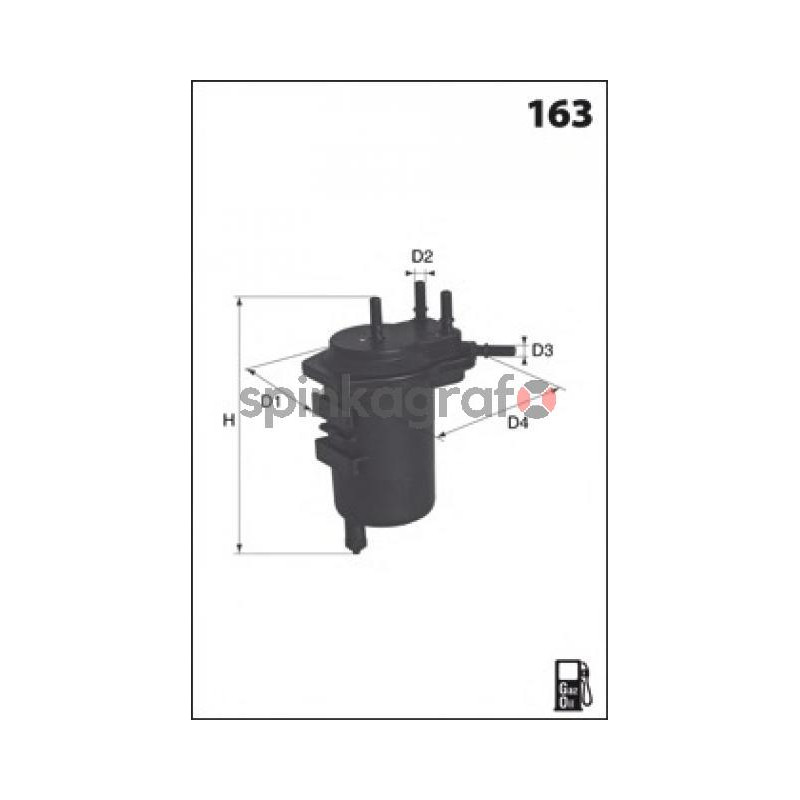 Filtr paliwa MECAFILTER ELG5298 | RENAULT CLIO 1.5DCI (8200026237) BEZ OTWORU NA CZUJNIK Filtr paliwa MECAFILTER ELG5298 | RENAULT CLIO 1.5DCI (8200026237) BEZ OTWORU NA CZUJNIK