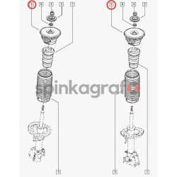 Poduszka amortyzatora z łożyskiem RENAULT 543207065R | RENAULT MASTER III 2010r -&gt;