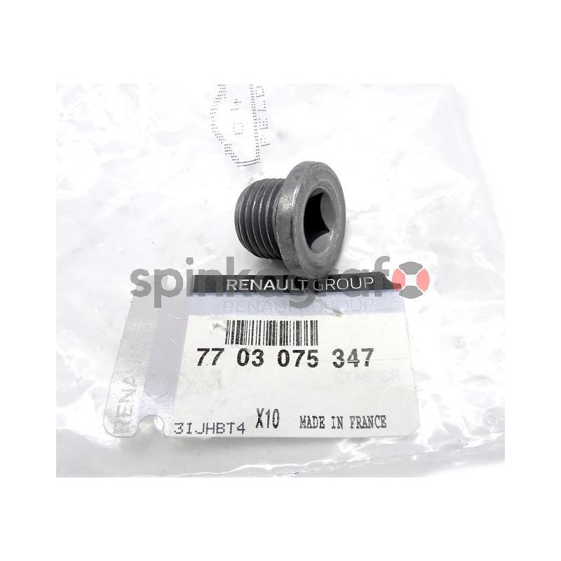 Korek spustowy oleju RENAULT 7703075347 | RENAULT (M16*1,5)
