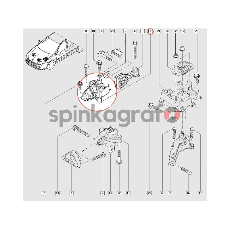 Poduszka silnika RENAULT 112105736R | RENAULT (112105736R)