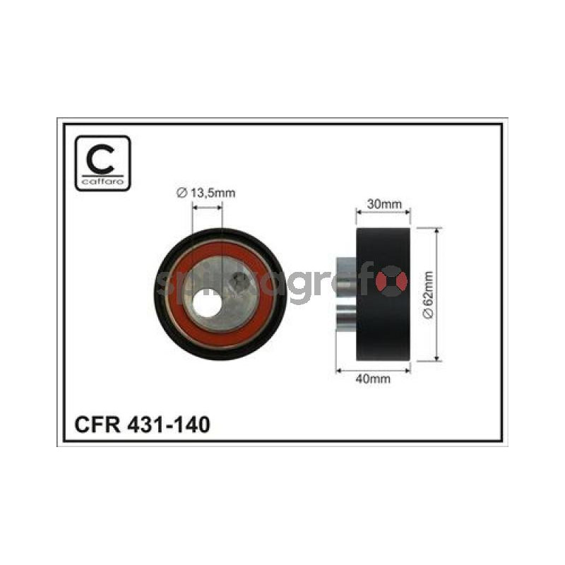 Rolka paska osprzętu  CFR 431-140 | CITROEN C5 PEUGEOT 607,BOXER 2.2HDI (9652066680)