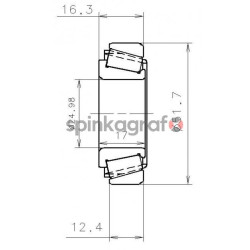 Łożysko skrzyni biegów NTN-SNR EC 41444 H206 | RENAULT skrz.PK5;PK6  (8200298115)