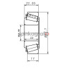 Łożysko skrzyni biegów NTN-SNR EC 41457 H206 | RENAULT skrz.PK5/PK6 (8200298117)
