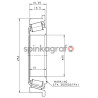 Łożysko skrzyni biegów NTN-SNR EC35116 | 25x54/59x18,75 skrzyni biegów PK5,PK6 wałka głównego i sprzęgłowego tył RENAULT Espace 