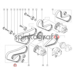 Zestaw paska osprzętu RENAULT 7701477533 | RENAULT CLIO II, KANGOO, TWINGO, LOGAN, mot. D4F 1.2 16V