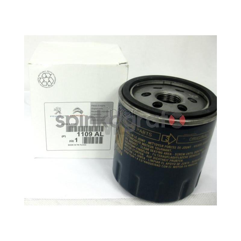 Filtr oleju PSA 1109AL | PEUGEOT 307,407 PARTNER ...CITROEN C4,C5,BERLINGO...mot. 2.0 16V, 2.0HDI, 1.9D
