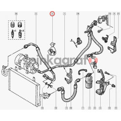 Zestaw uszczelek klimatyzacji RENAULT 7701208148 | RENAULT MEGANE II