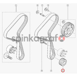 Koło rozrządu RENAULT 7701478037 | DACIA,MERCEDES-BENZ,RENAULT (6070500100,7701473179,7701476570,7701478037,8200053729)