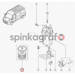Filtr paliwa RENAULT 7701207667 | Renault Master II-III/Trafic II 1.9dCi /2.0dCi/2.2dCi /2.5dCi