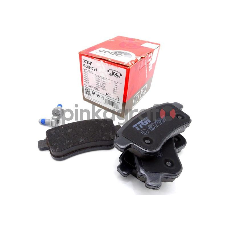 Klocki hamulcowe (przód) TRW GDB1791 | RENAULT FLUENCE, GRAND SCENIC III, MEGANE CC, MEGANE III, MEGANE IV, SCENIC III 1.2-2.0D Klocki hamulcowe (przód) TRW GDB1791 | RENAULT FLUENCE, GRAND SCENIC III, MEGANE CC, MEGANE III, MEGANE IV, SCENIC III 1.2-2.0D