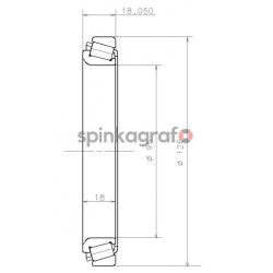 Łożysko skrzyni biegów NTN-SNR EC.12606.S01.H106 | RENAULT typ skrz.:PK5/PK6 AD8 (7703090450)