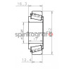 Łożysko skrzyni biegów NTN-SNR EC 42224 S01 H206 | 25x52x16,3 skrzyni biegów PF6 / PK4 / PK5 / PK6 wałka sprzęgłowego tył Renaul