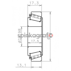 Łożysko skrzyni biegów NTN-SNR EC.42229.S01.H206 | OPEL M20 25x62x17,5mm (322032609R)