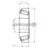 Łożysko skrzyni biegów NTN-SNR EC.42229.S01.H206 | OPEL M20 25x62x17,5mm (322032609R)
