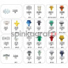 Zestaw spinek RESTAGRAF 70438 | Zestaw mocowań 22 ref. - 492 szt.  MERDECES