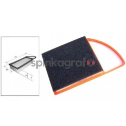 Filtr powietrza MECAFILTER ELP9310 | CITROEN BERLINGO, C-ELYSEE, C3, II, C4, II, C5 III, DS3,DS4,DS5, JUMPY; PEUGEOT 206,207,208