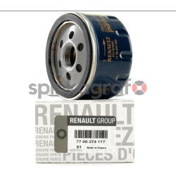 Filtr oleju RENAULT 7700274177 | Renault mot.1.2l/1.4l/1.6l/1.8l/2.0l 16V/1.5dCi/1.9dCi