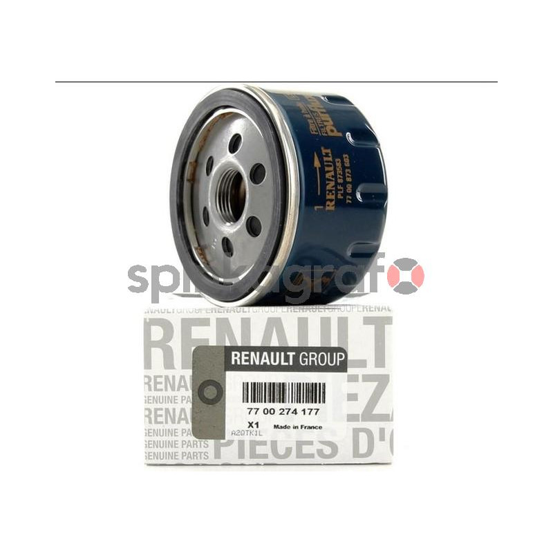 Filtr oleju RENAULT 7700274177 | Renault mot.1.2l/1.4l/1.6l/1.8l/2.0l 16V/1.5dCi/1.9dCi Filtr oleju RENAULT 7700274177 | Renault mot.1.2l/1.4l/1.6l/1.8l/2.0l 16V/1.5dCi/1.9dCi