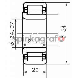 Łożysko skrzyni biegów NTN-SNR NJ.40646.H100 | C510, C513 ( wałka ataku przednie )  Fiat Bravo, Punto  (46534133)