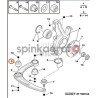 Tuleja wahacza HUTCHINSON 562022 | PEUGEOT 307, CITROEN C4 (352391)