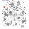 Poduszka silnika HUTCHINSON 524820 |  Citroen C5, EXPERT II, 1.6HDI 16V, 2.0HDI 16V, 2007-&gt;, (180674)