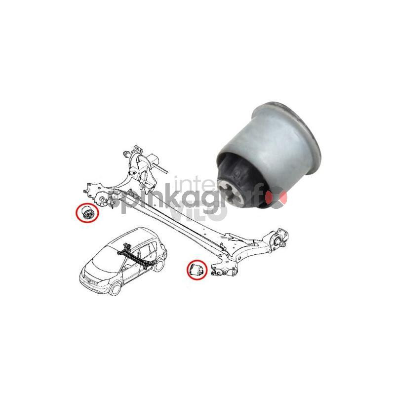 Poduszka tylnej belki HUTCHINSON 531557 | RENAULT Megane II /Grand /Scenic II 03m-> 8200038243 (8200038243) Poduszka tylnej belki HUTCHINSON 531557 | RENAULT Megane II /Grand /Scenic II 03m-> 8200038243 (8200038243)
