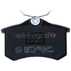 Klocki hamulcowe (przód) TRW GDB1330 | RENAULT MEGANE II, CLIO III,ESPACE III,CITROEN C3 II, C4, PEUGEOT  307, 308 (440661332R) 